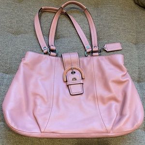 Coach pink shoulder bag